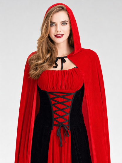 Costume: Dress with Hooded Cape