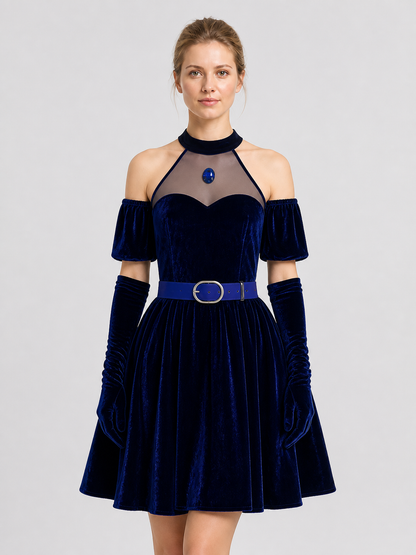 Star Wars Cosplay Dress with Belt and Gloves Costume Dresses detail