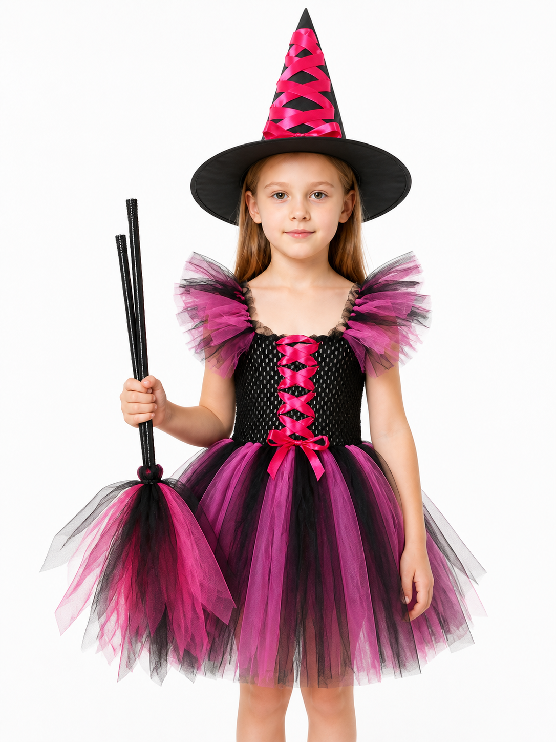 Witch Costume with Pointed Hat and Full Skirt Costume Headwear detail 3