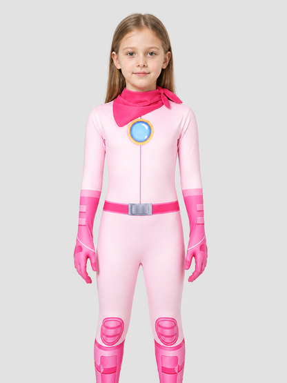 Princess Peach Super Mario Cosplay Costume, Jumpsuit Costumes detail 3