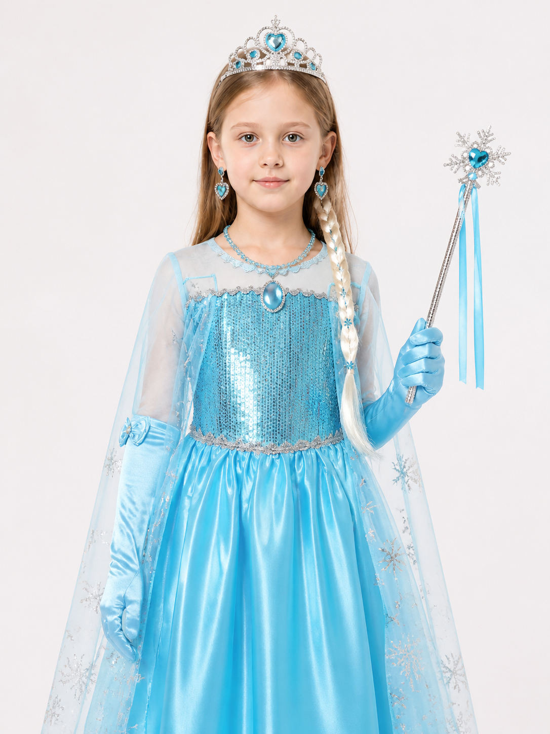 Snow Queen Costume for Halloween and Cosplay Costumes detail 2