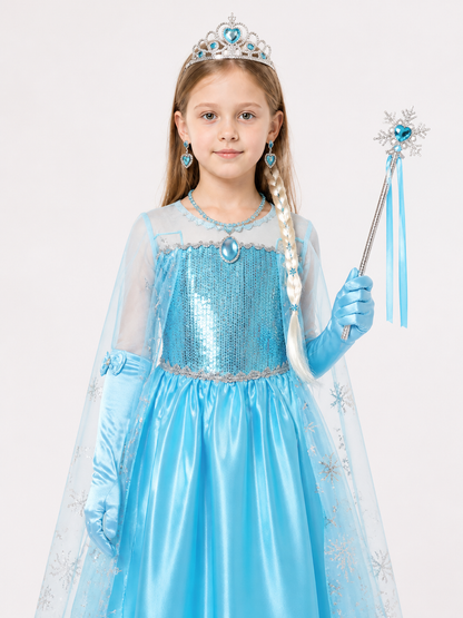 Snow Queen Costume for Halloween and Cosplay Costumes detail 2
