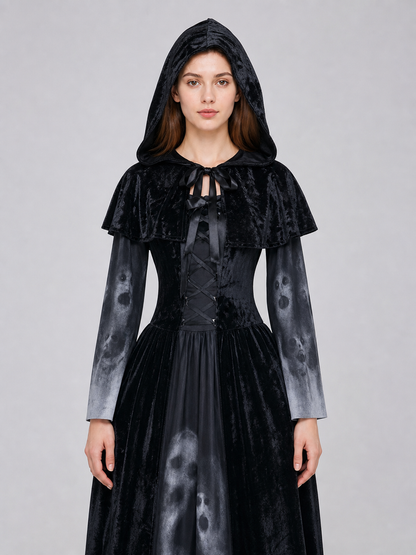 Gothic Costume: Hooded Dress and Cape