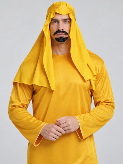 Adult Arab Sheikh Carnival Costume with Keffiyeh