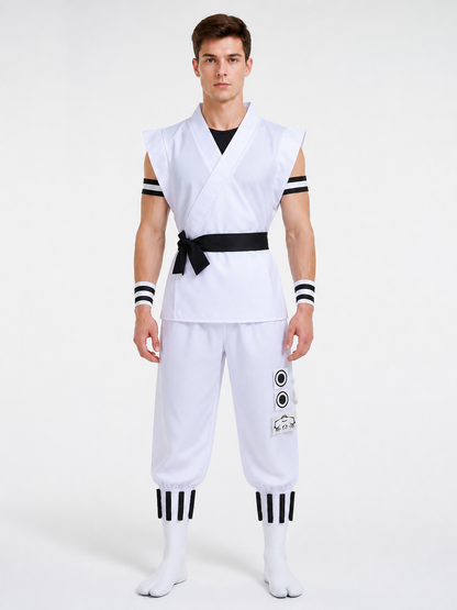 White Sukuna Cosplay Costume with Accessories Costume Accessories detail 2