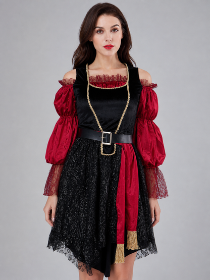 Halloween Pirate Costume: Dress, Belt, Accessories Costume Dresses detail 2