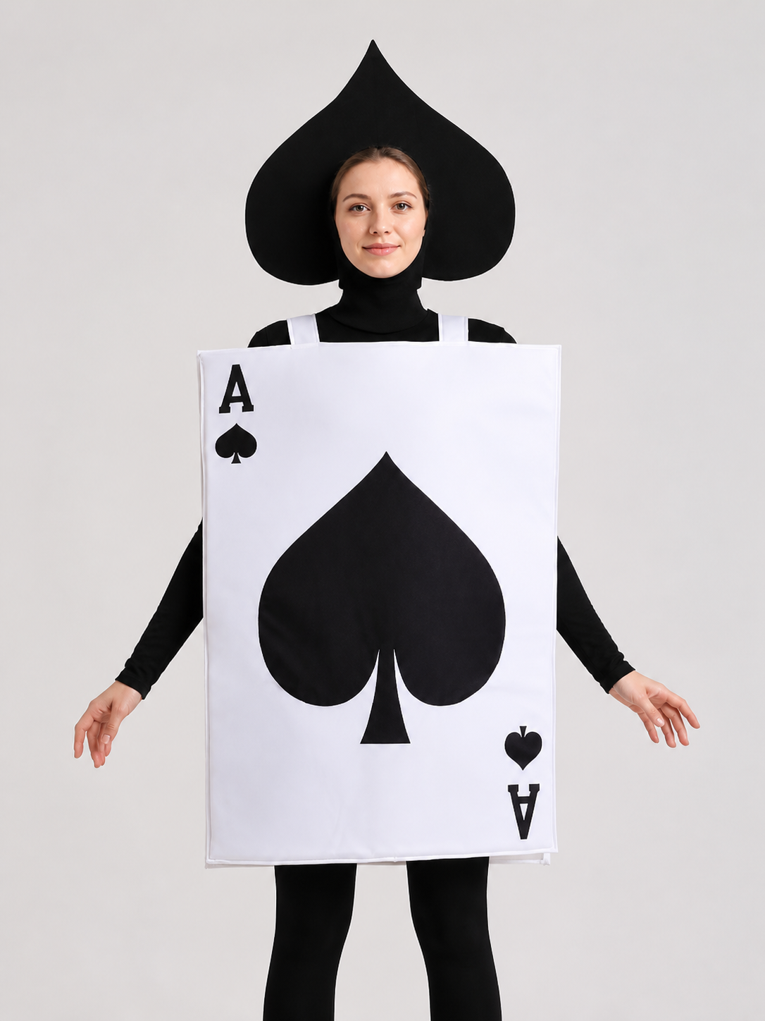 Ace of Spades Playing Card Carnival Costume for Halloween Costumes detail 3