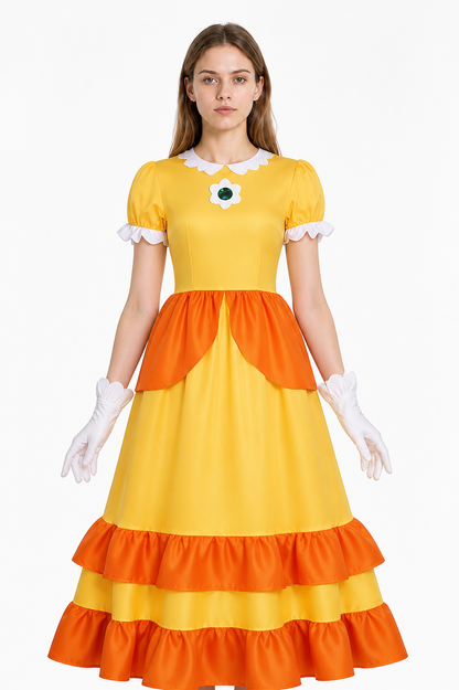 Daisy Stage Costume with Long Dress and Gloves Costume Dresses detail 3
