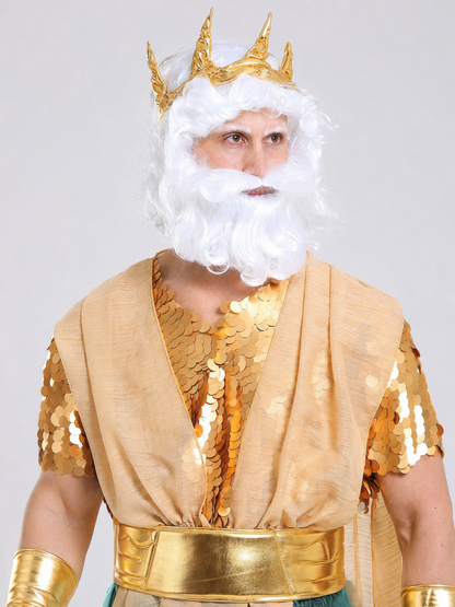 Fantasy Greek-Style Costume with Long Cloak