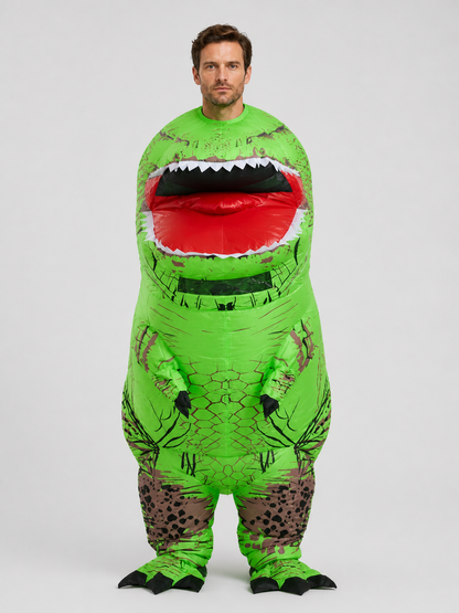 Tyrannosaurus Costume with Open Mouth for Halloween Costumes detail 2