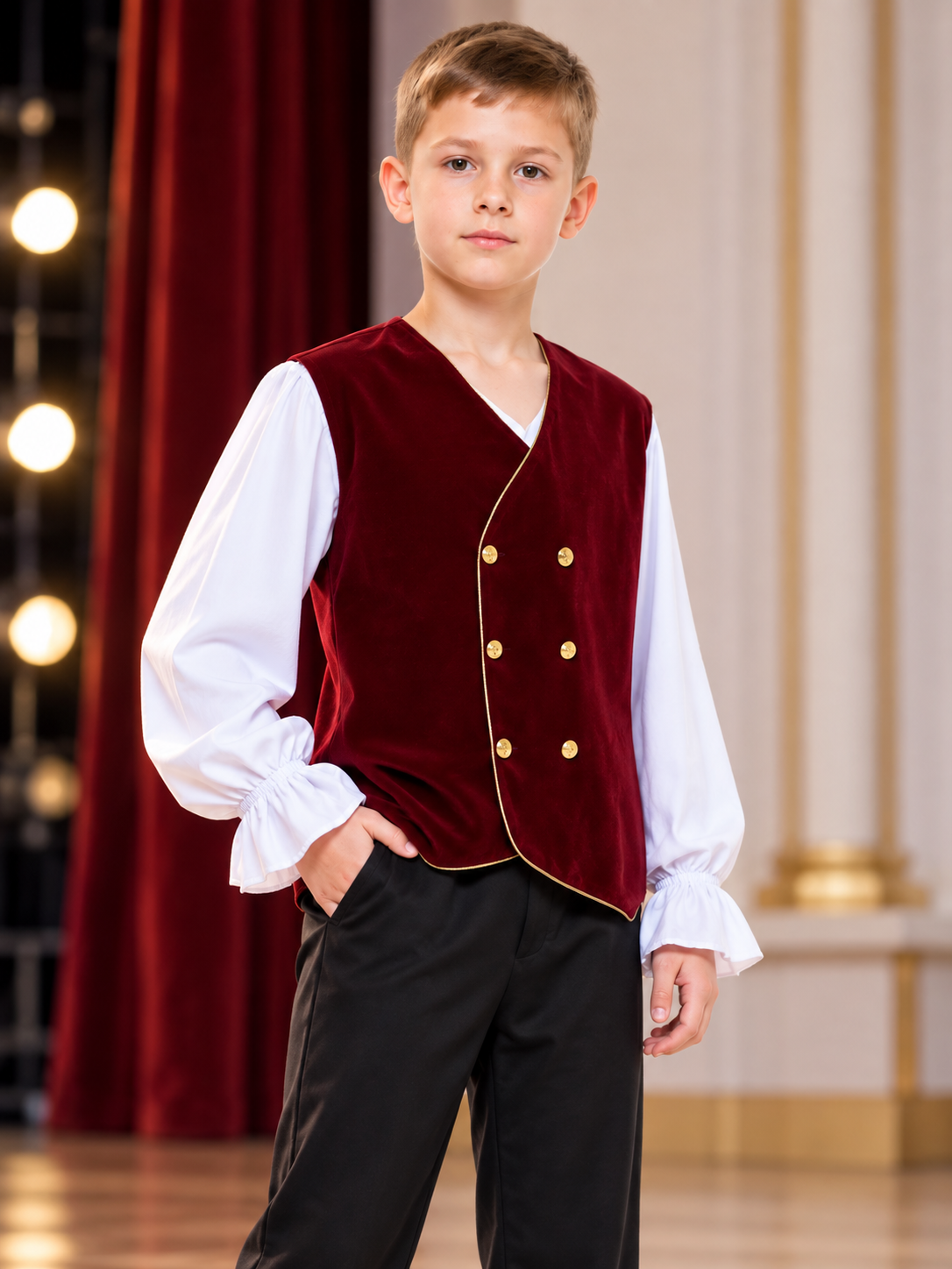 Children's Stage Costume in Russian Folk Style Costumes detail 2