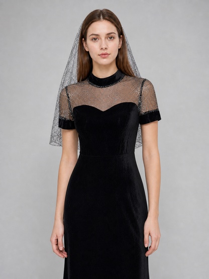 Mavis Cosplay Dress with Headpiece and Arm Cuffs