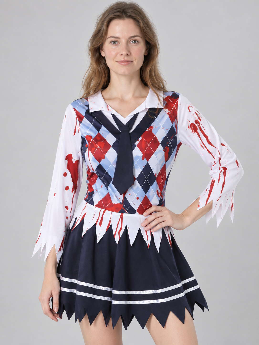 Vampire Costume with Diamond Pattern
