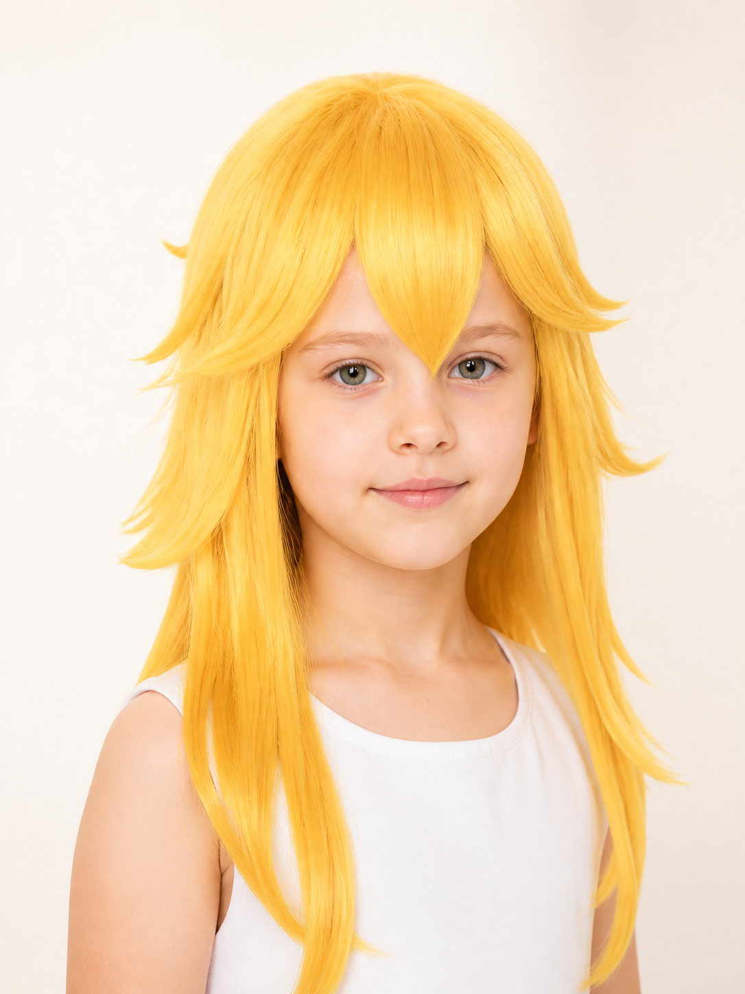 Golden Carnival Wig for Halloween and Cosplay Costume Wigs detail 2