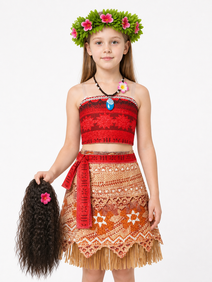 Children's Moana Princess Carnival Costume Costumes detail 3