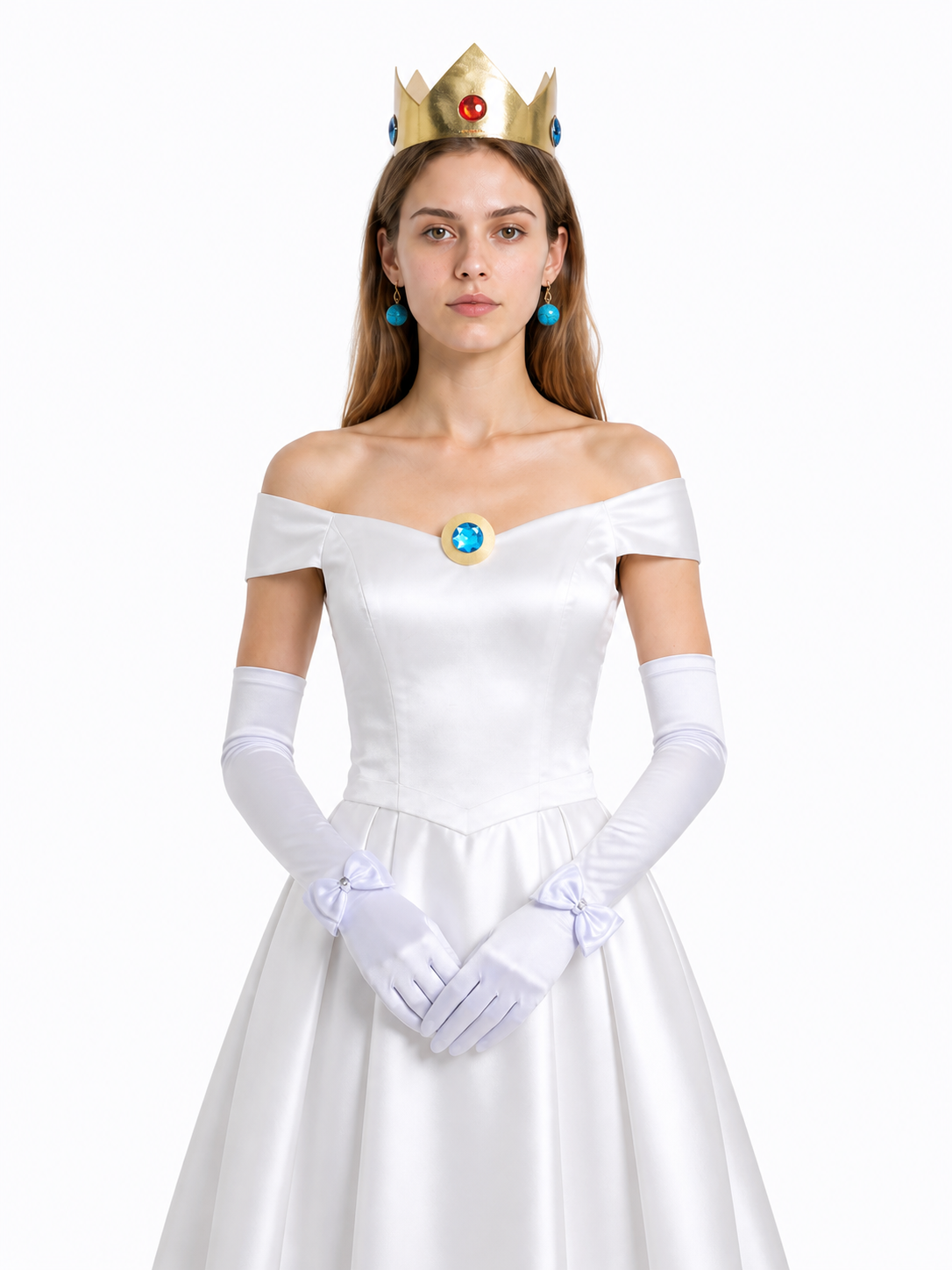 Accessory Set: Crown, Gloves, Earrings Costume Headwear detail 3