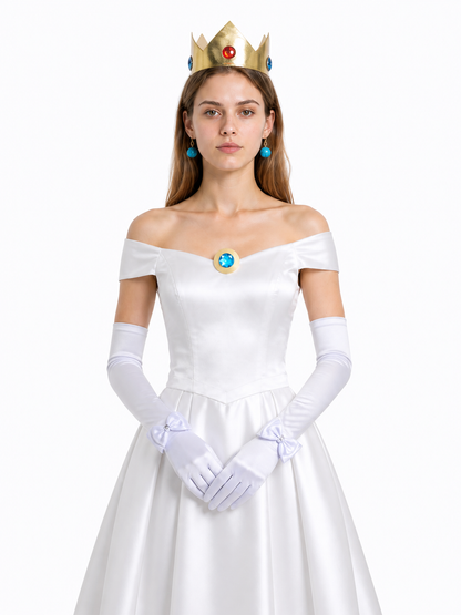 Accessory Set: Crown, Gloves, Earrings Costume Headwear detail 3