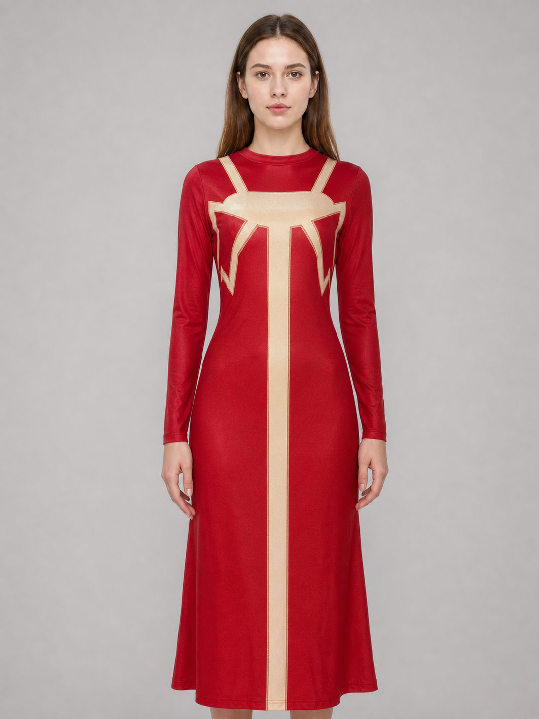 Madame Web Cosplay Costume: Red Dress