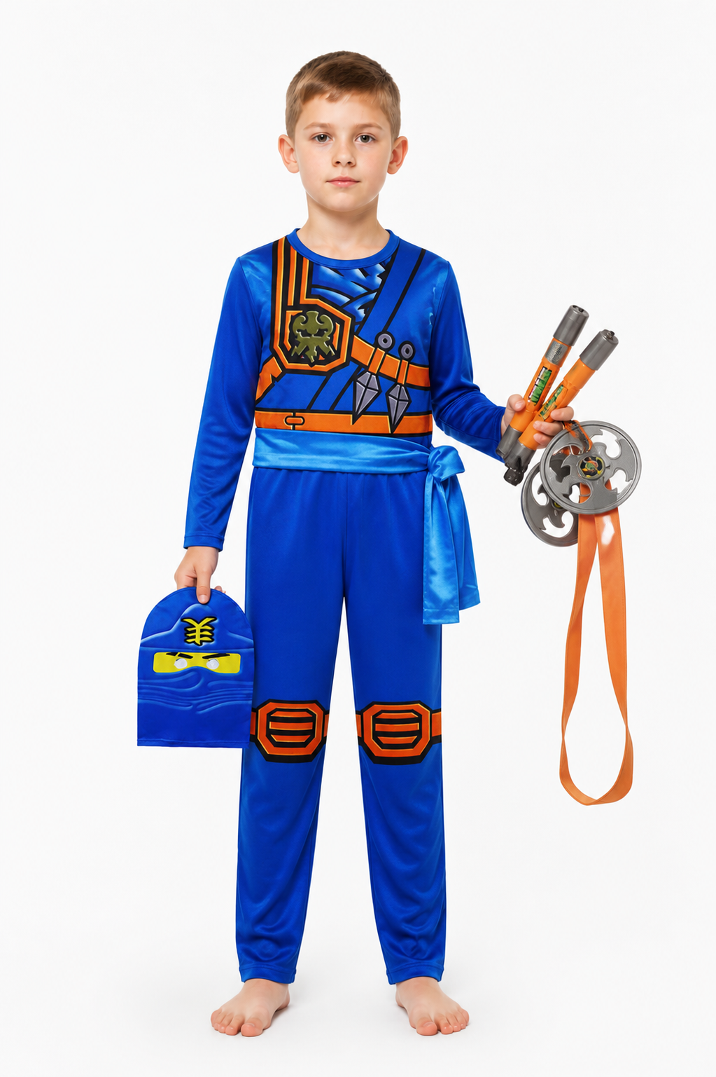 Ninja Jumpsuit with Mask for Parties Costume Masks detail 3