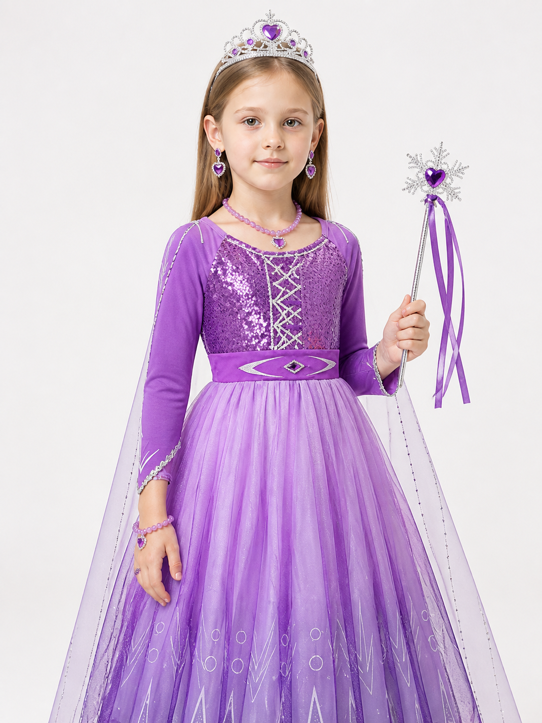 Purple Princess Costume for Halloween Costumes detail 2