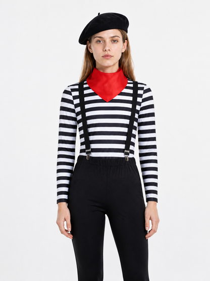 Striped Cat Costume with Suspenders Costumes detail 2