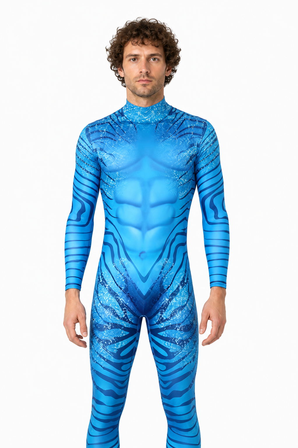 Blue Avatar Cosplay Jumpsuit Costumes detail 3