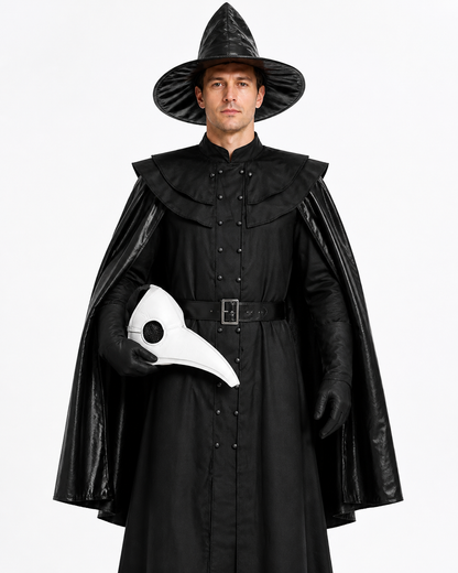Vampire Costume with Hood and Mask for Cosplay Costume Masks detail 3