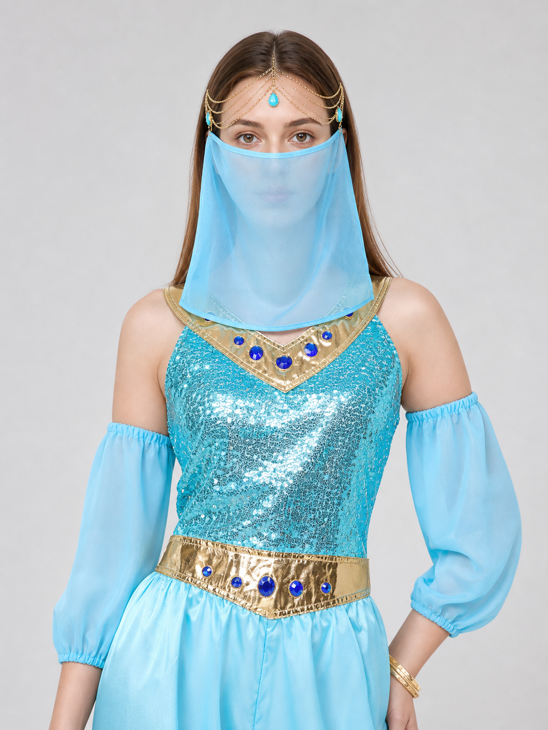 Arabic-Style Princess Costume with Veil Costumes detail