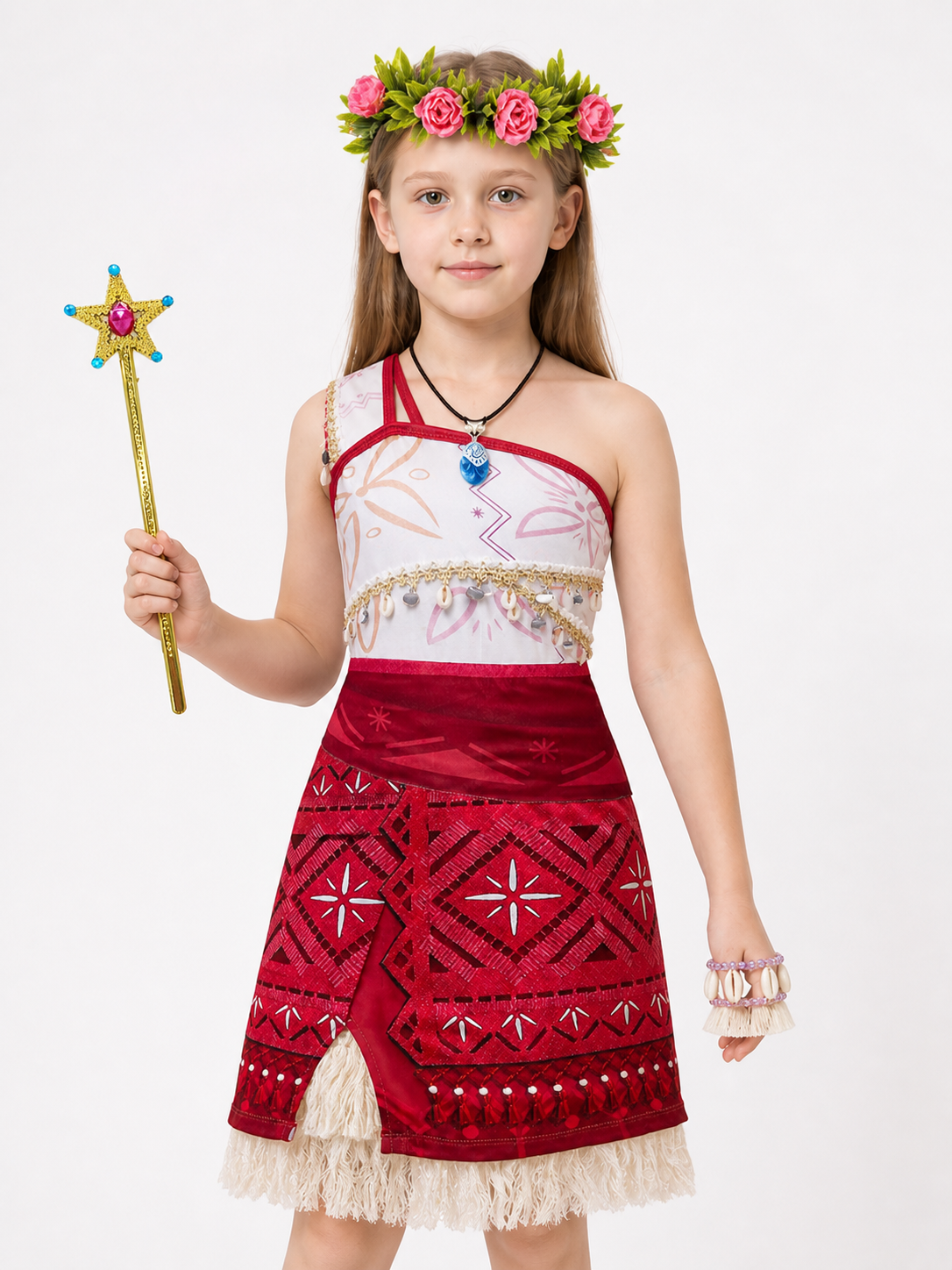 Moana Costume with Dress and Accessories Costume Dresses detail 3