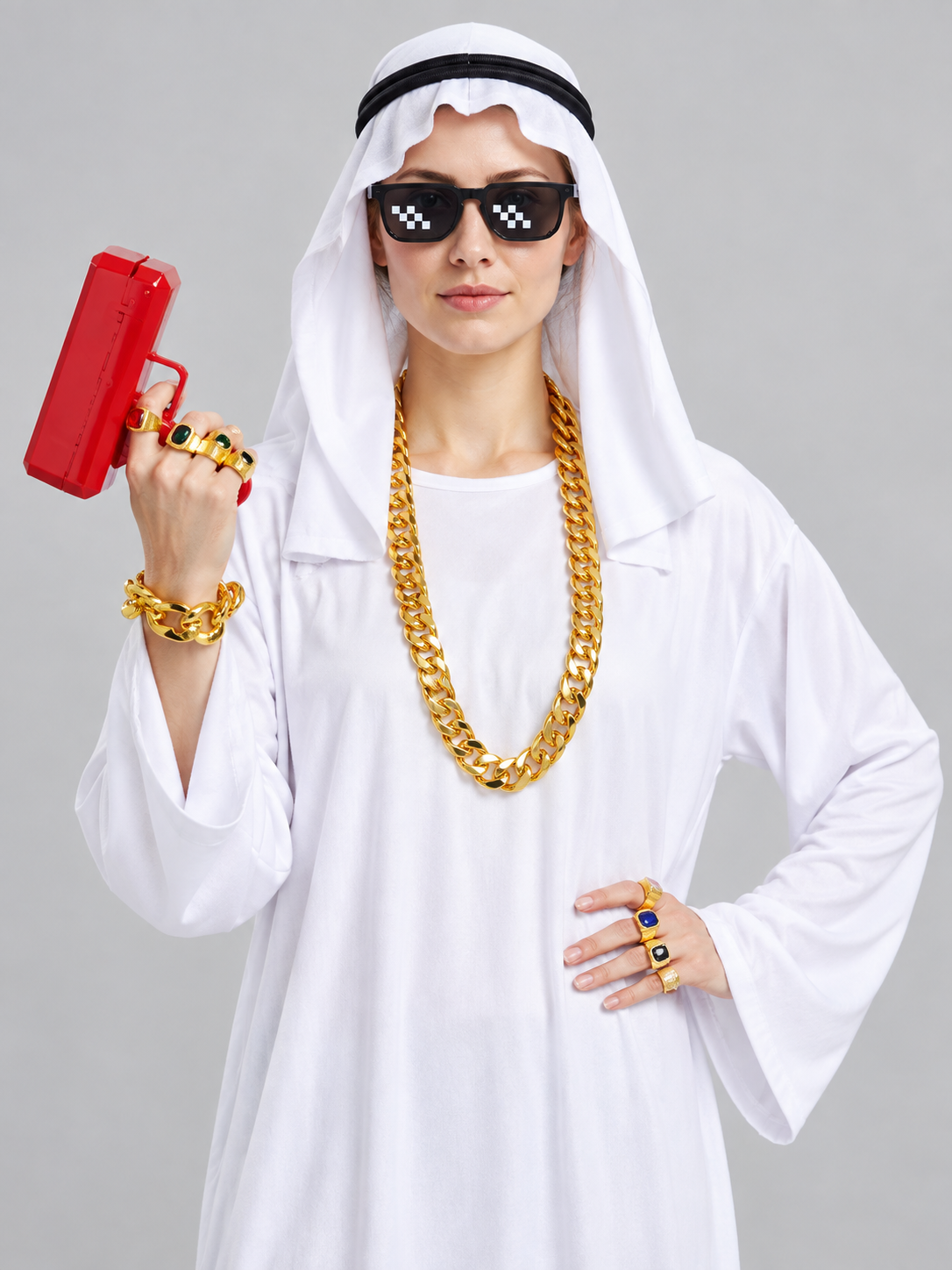 Arabic-Style Carnival Costume with Accessories Costume Accessories detail 2