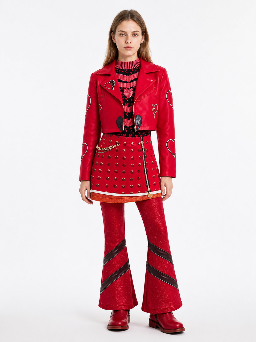 Cosplay Costume Set with Jacket, Skirt, and Pants