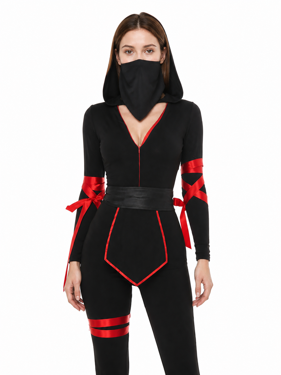 Hooded Ninja Jumpsuit with Face Covering product detail 3