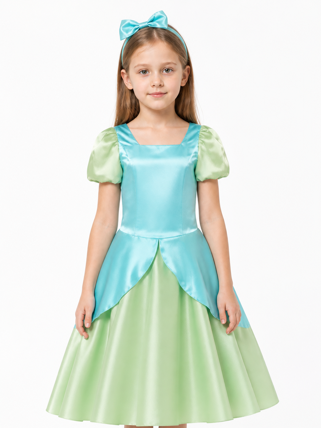 Cosplay Dress with Tiered Skirt and Headband