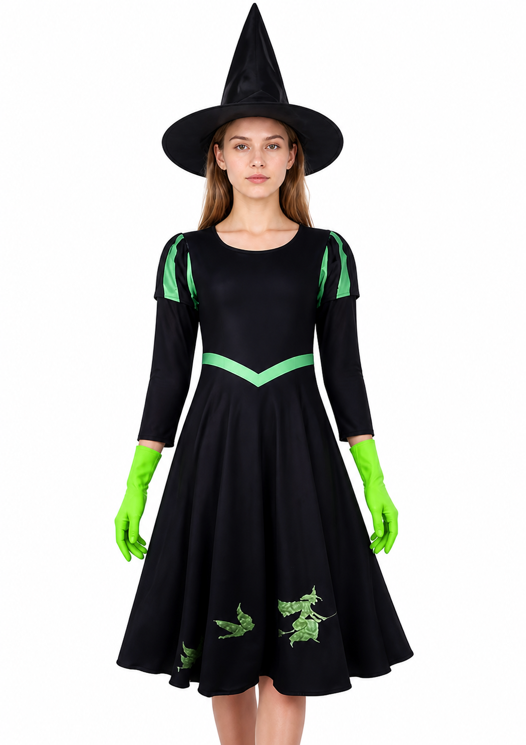 Cosplay Costume Set: Dress, Hat, and Gloves