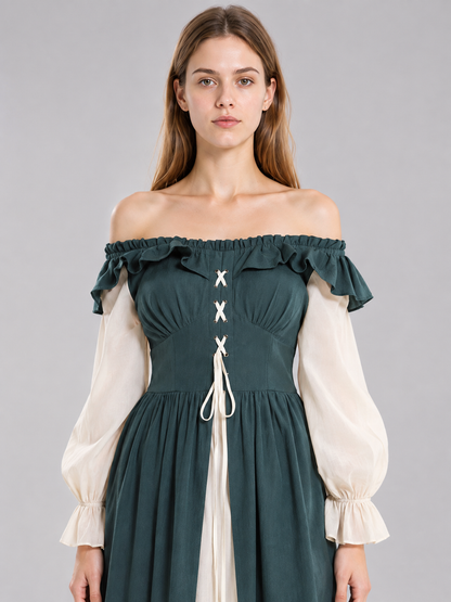 Renaissance-Style Dress with a Full Skirt Costume Dresses detail 2