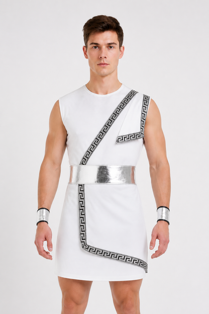 Ancient Greek Stage Costume with Meander and Belt Costumes detail 2