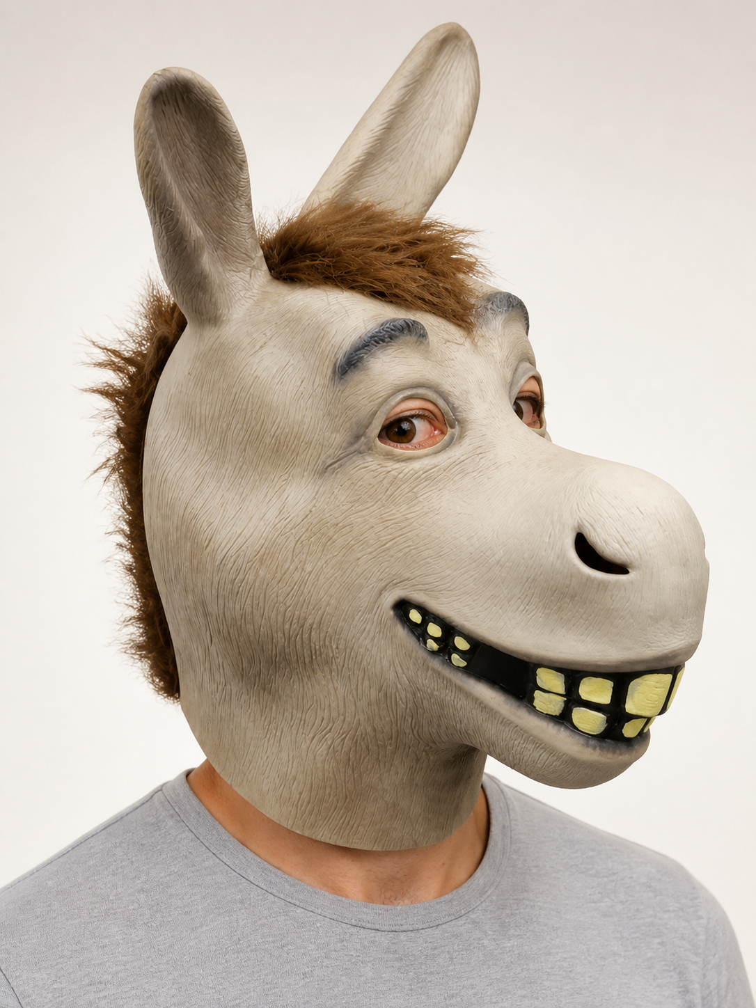 Carnival Donkey Head Headpiece for Halloween Costume Headwear detail 2