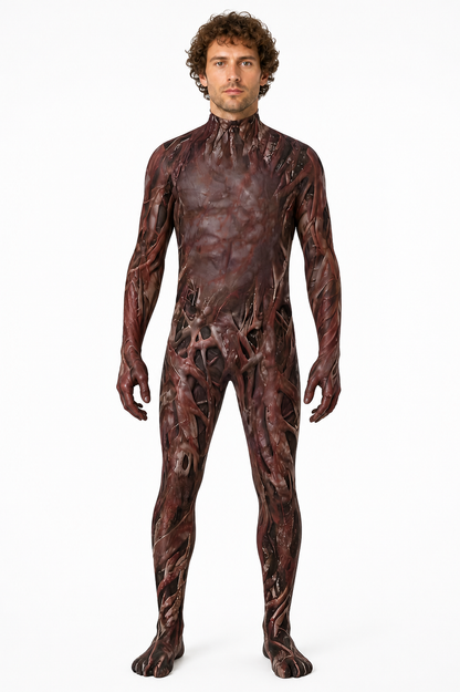 Halloween Monster Jumpsuit with a Torn Texture Costumes detail 3