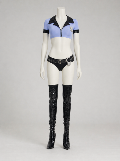 Police-Style Costume with Shorts