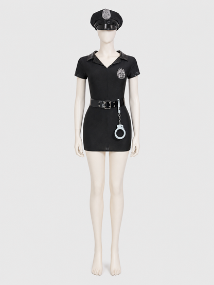 Police Officer Costume Dress S-3XL for Halloween Costume Dresses detail 3