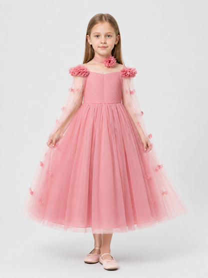 Full-Length Dress with a Layered Tulle Skirt Costume Dresses detail 3