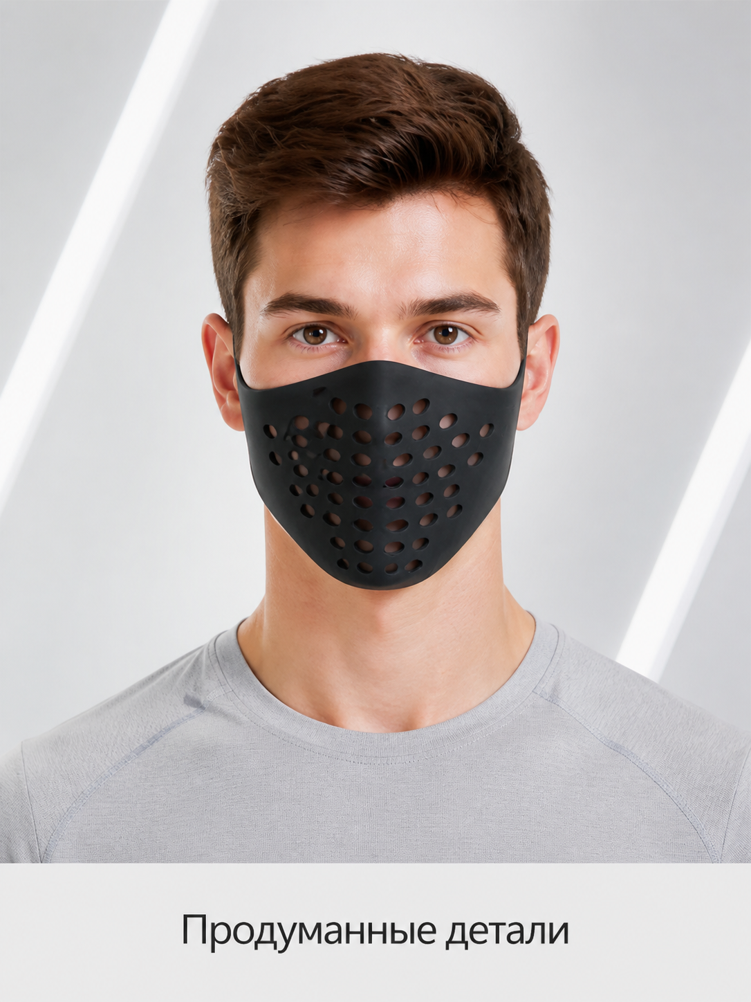 Black Carnival Mask for Halloween and Cosplay Costume Masks detail 2