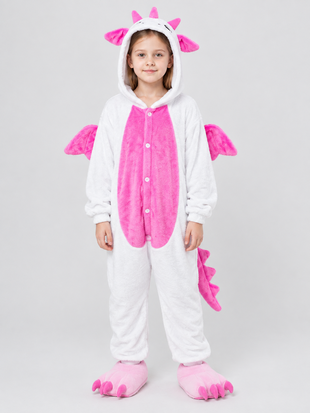 Kids' Dragon One-Piece Pajama with Tail
