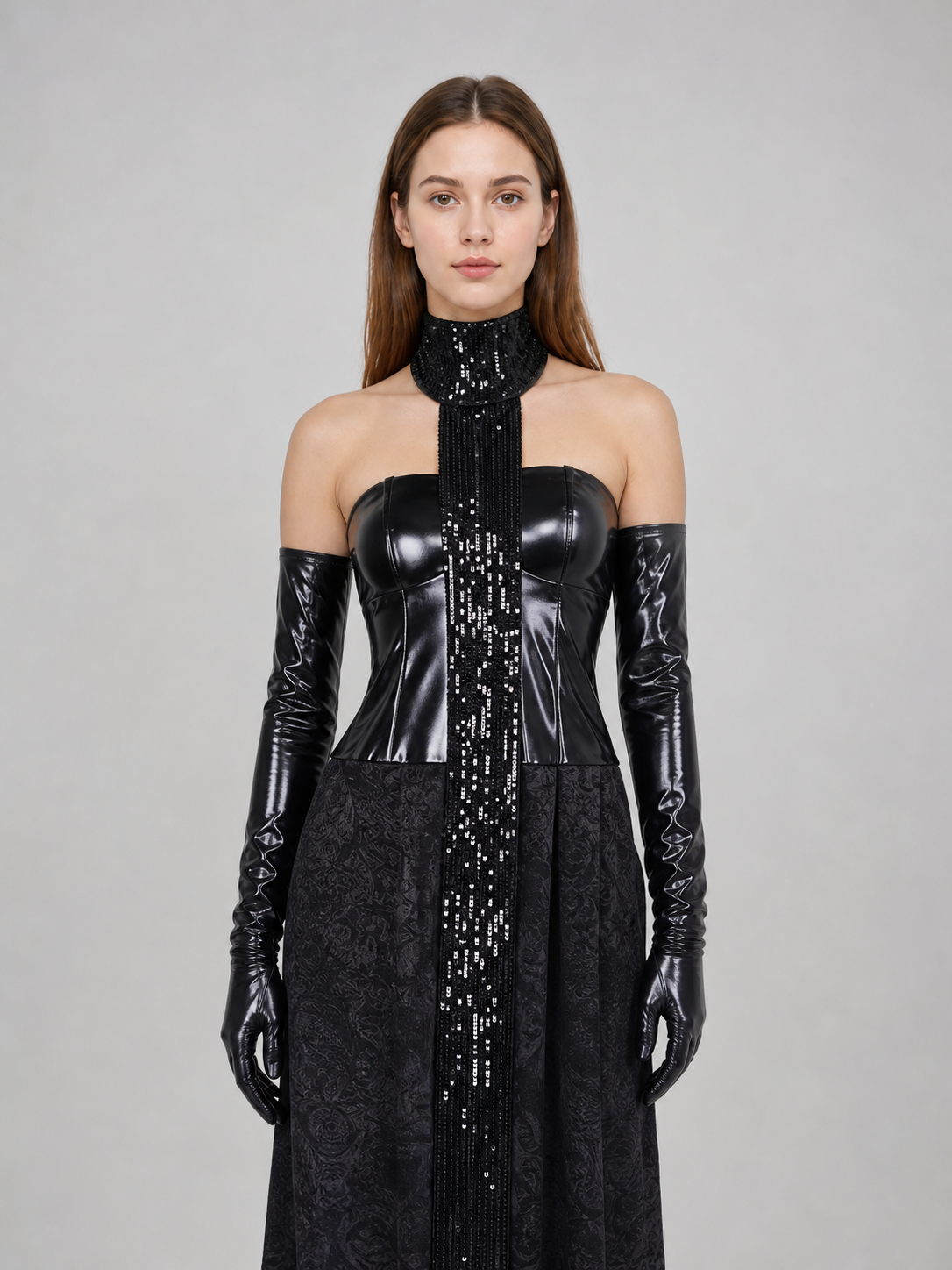 Padmé Cosplay Dress, Black, with Accessories