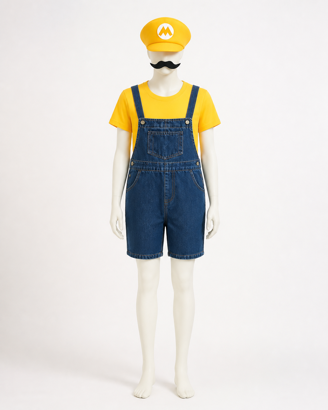 Mario Costume with T-Shirt, Shorts, and Cap Costume Headwear detail 3