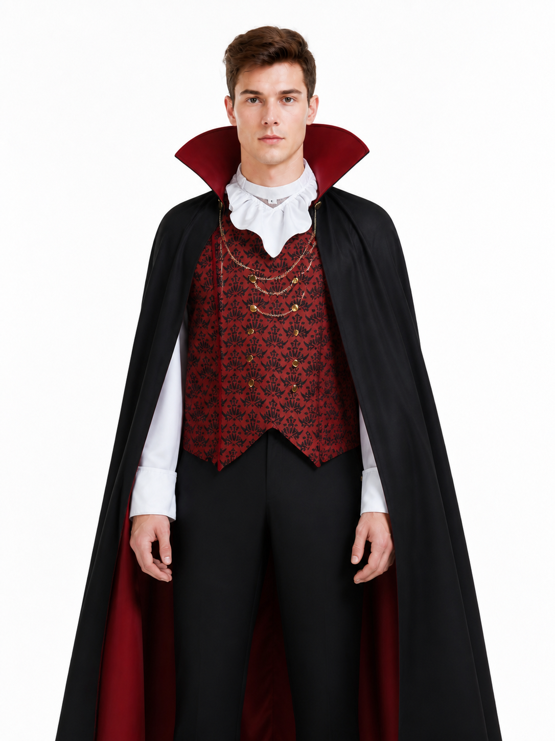 Cosplay Costume with Cape, Vest, and Pants Costume Capes detail 3