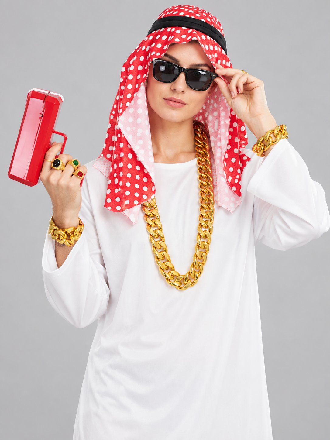 Arabic-Style Carnival Costume with Scarf Costumes detail 2