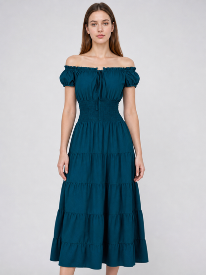 Medieval Irish-Style Tiered Dress