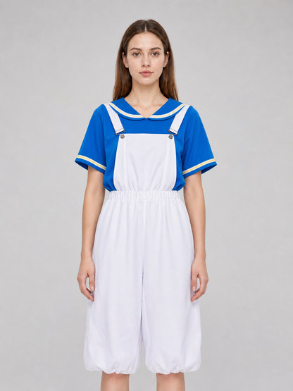 Blue and White Cosplay Costume