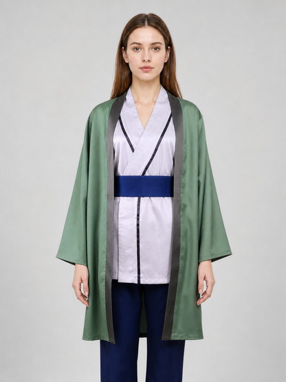 Tsunade Cosplay Costume: Robe, Top, Belt, and Pants
